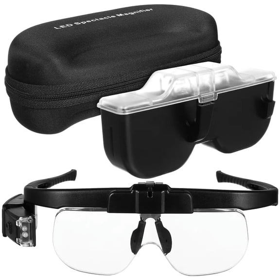 MATROOY Illuminated Magnifier Magnify Glasses With Light Embroidery