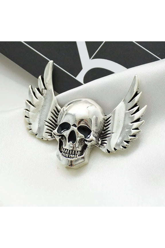 Jacket Decorative Brooches Skull Skeleton Lapel Pin Gothic Stylish