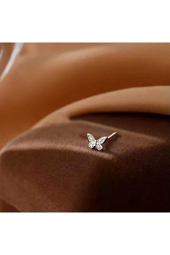 Korean Style Butterfly Ear Bone Nails Fashion Simple Twist Screw Small Ear Studs-A3-1pcs