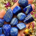 thumbnail image 1 of MATROOY Lapis Lazuli Tumbled Palm Pocket Stone Healing Reiki Crystal Rock Collection 1PC, 1 of 2