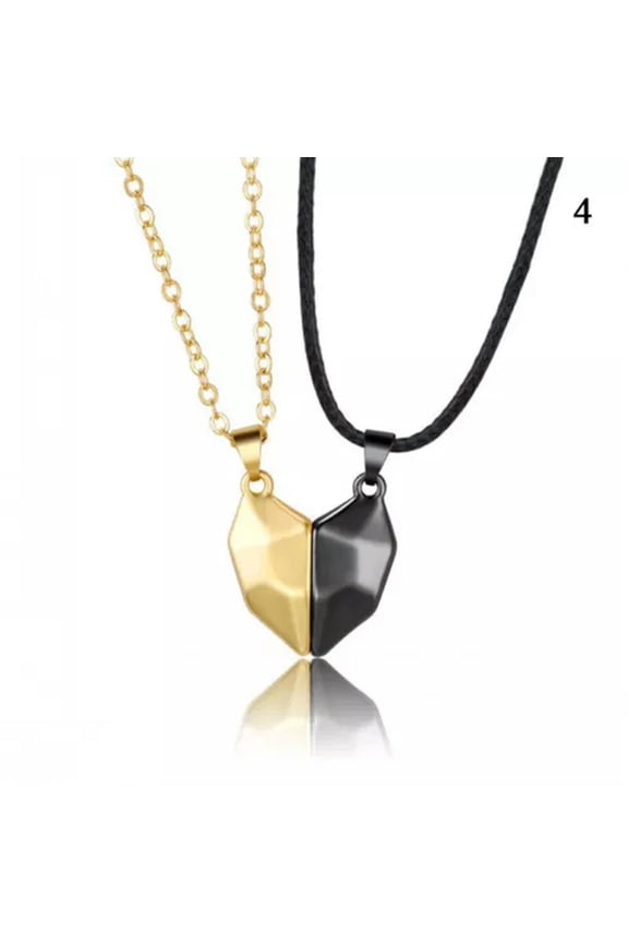 Magnetic Heart Couple Necklace Chain For Best Friend Lovers Wedding Party US-4