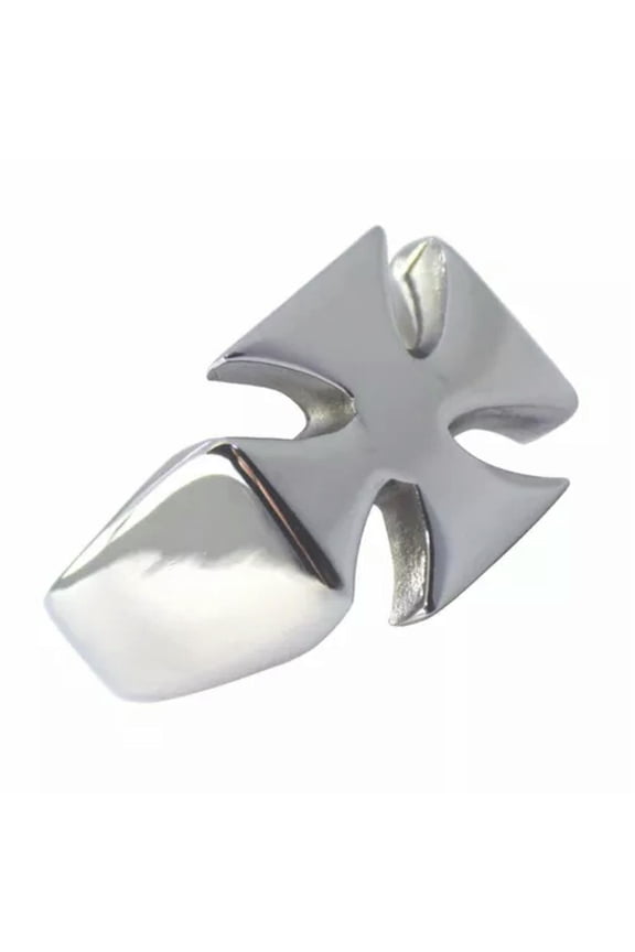 Maltese Cross Ring Mens Stainless Steel Knights Templar Band Sizes 9-14-11
