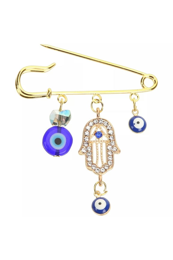 Mens Lapel Pin Evil Eye Cardigan Shawl Demon Brooch Retro Miss