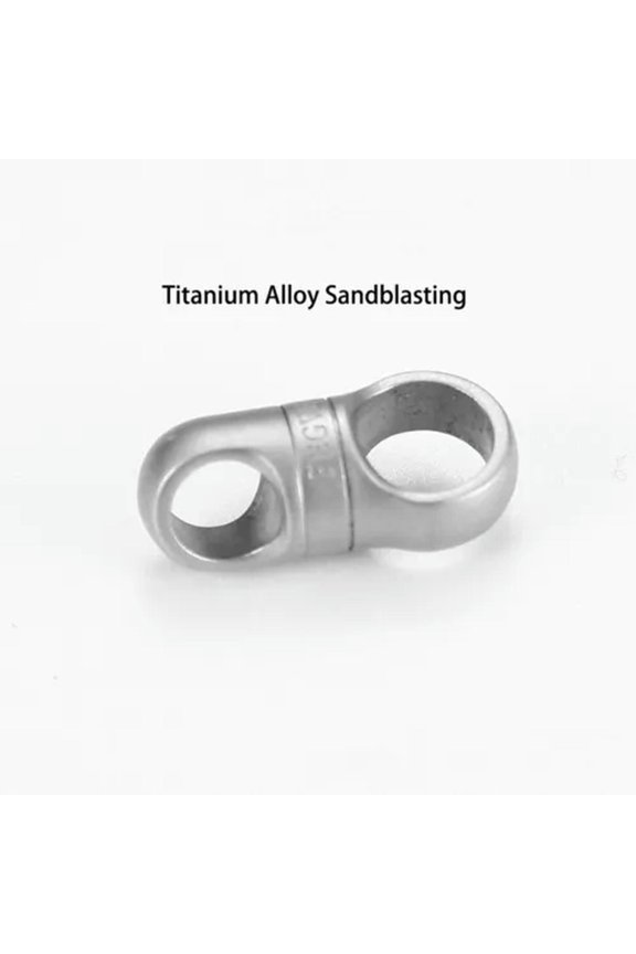 Metal Key 360 Degree Rotation Universal Joint Keychain Accessories Buckle 1PC-Titanium Alloy Sandblasting