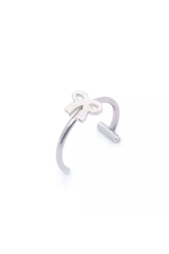 Multi-style Adjustable Star Heart Lip Ring Fake Labret Body Piercing Jewelry-Silver B