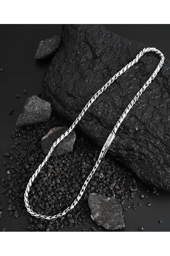 NEW Titanium Steel Cuban Chain Hip-Hop Fashion Men and Women Collarbone Chain-60cm