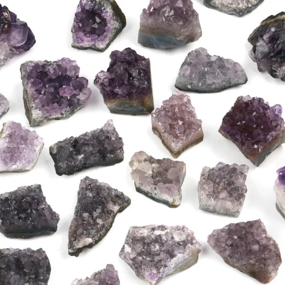 MATROOY Natural Amethyst Cluster Crystal Quartz Stones Healing Rough Mineral Specimen