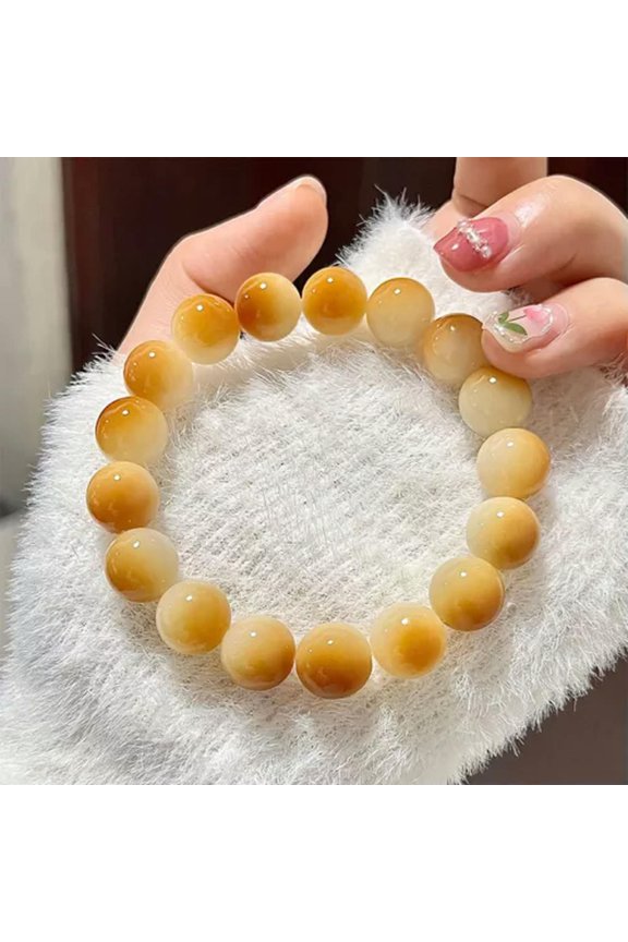 New Natural Bodhi Root Beaded Bracelet Smudged Rouge Round Bead Lucky Jewelr WY4-A1