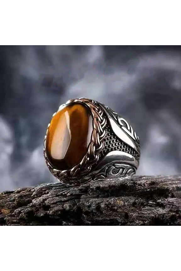 New Wholesale Jewelry Lots 10pcs Natural Stone Silver P Lady's Rings Shipping