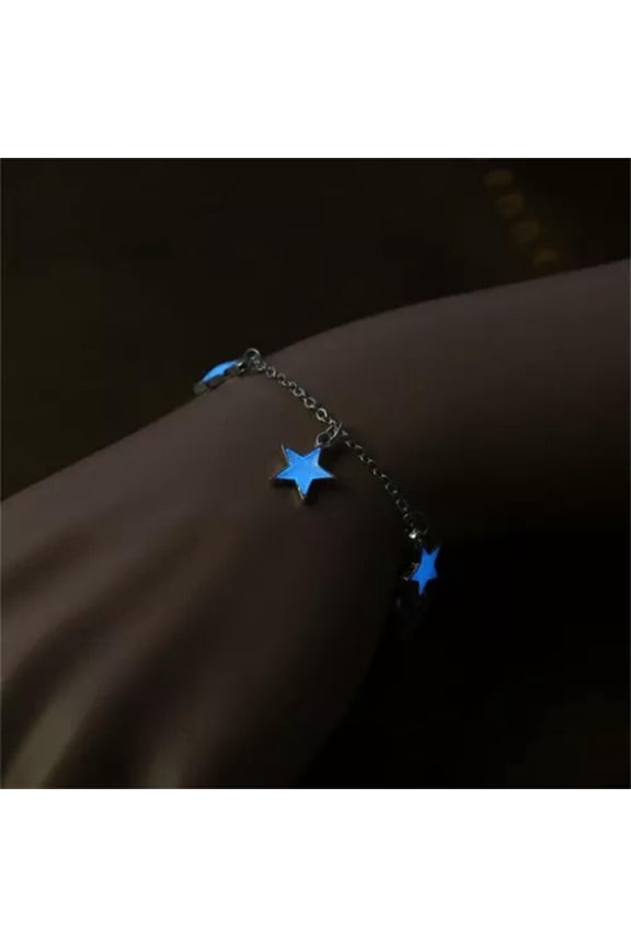 Night Glow Star Bracelets Creative Girl Luminous Bracelet Child Gift Wrist Strap-B