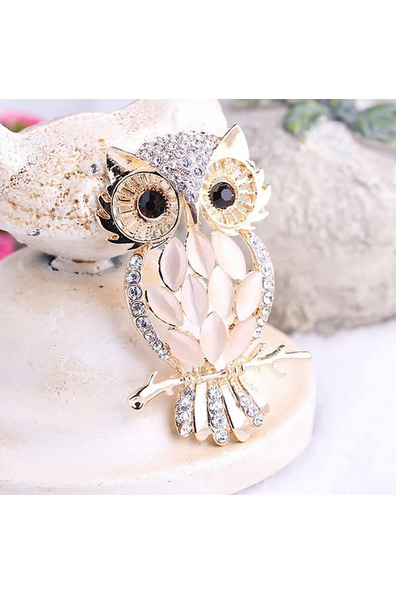 Owl Brooches Bouquet Vintage Wedding Scarf Pin Up Buckle Broches HGTMA X.82