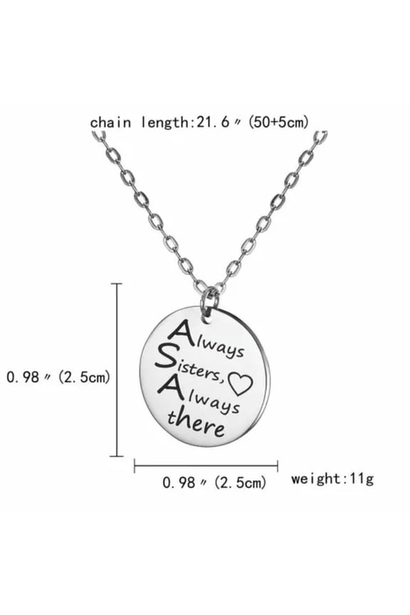 Personalized Stainless Steel Pendant Necklace Custom Engraved Letter Name New-None-Round