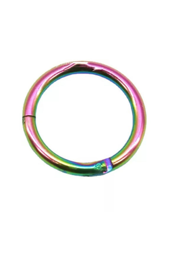 Piercing Septum Clicker Titanium Segment Ring Hinge Nose Lip Ear Body Jewelry -multi-1.0*6mm