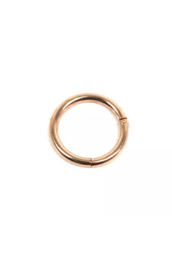 Piercing Septum Clicker Titanium Segment Ring Hinge Nose Lip Ear Body Jewelry -rose gold-1.2*6mm