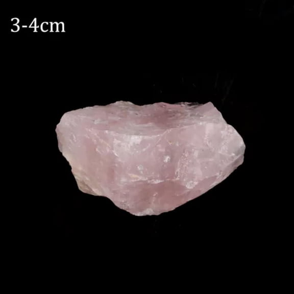 MATROOY Pink Rose Quartz Natural Raw Rough Crystal Mineral Specimen Rock Stone-3.5~4.5cm