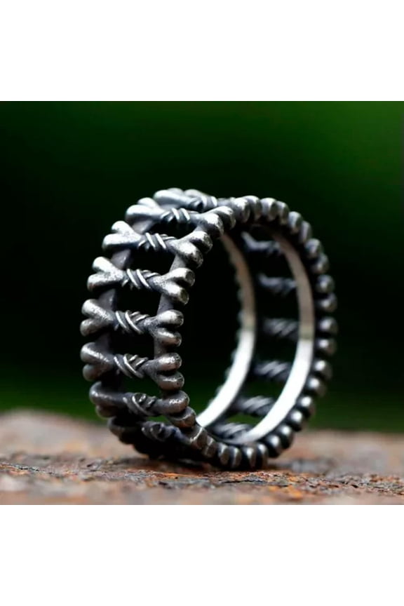 Punk Stainless Steel Gothic Motorcycle Biker Vampire Bones Rings Hip Hop Jewelry-8