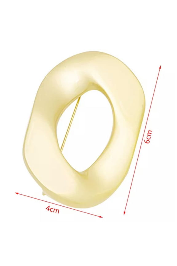 Punk Style Brooches Unisex Women Geometry Heave Metal Hard Rock Style Party WY4-Gold 1-L