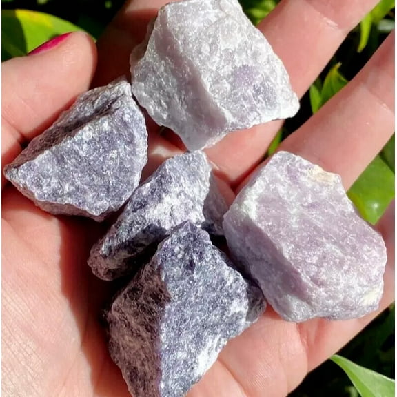 MATROOY Raw Rough Lepidolite Crystal Gemstone Chunks Healing Reiki Mineral Rock 1PCS