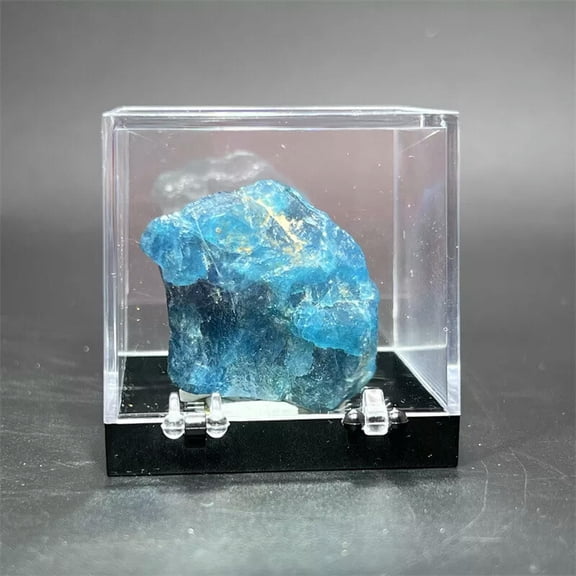 MATROOY Raw Rough Natural Blue Apatite Rocks Chunks Crystal Mineral Gem Specimen+Box 1PC