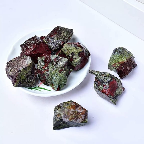 MATROOY Raw Rough Natural Dragon Bloodstone Rocks Chunks Crystal Chakra Specimen 1PC