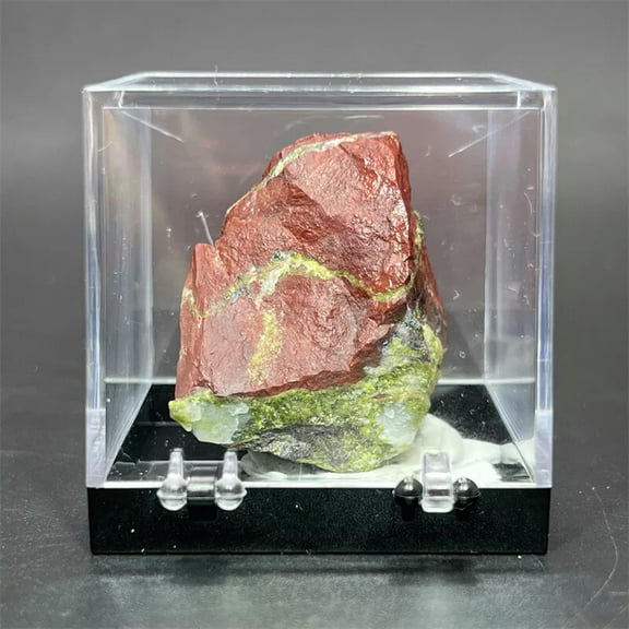 MATROOY Raw Rough Natural Dragon blood jasper Rocks Chunks Crystal Specimen+Box 1PC