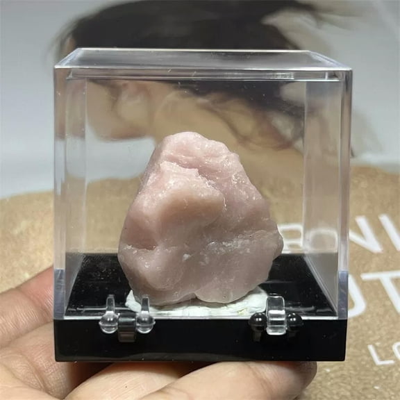 MATROOY Raw Rough Natural Pink opal Rocks Chunks Crystal Mineral Reiki Specimen+Box 1PC