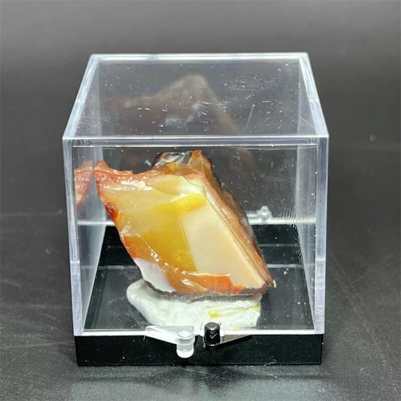 MATROOY Raw Rough Natural Red agate Rocks Chunks Crystal Mineral Reiki Specimen+Box 1PC