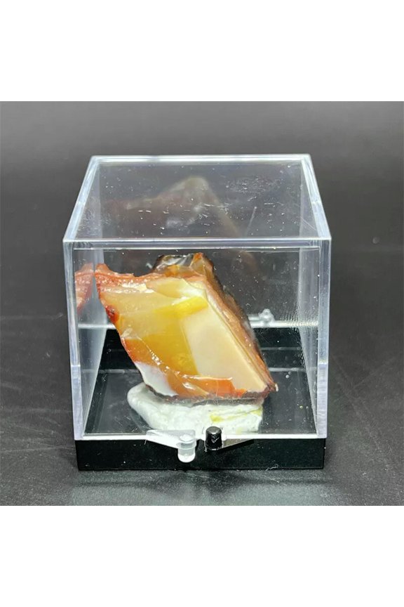 Raw Rough Natural Red agate Rocks Chunks Crystal Mineral Reiki Specimen+Box 1PC