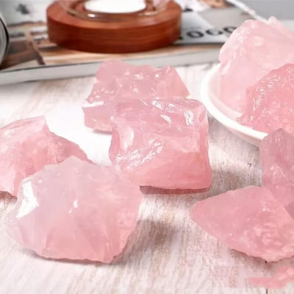 MATROOY Raw Rough Natural Rose quartz Rocks Chunks Crystal Chakra Mineral Specimen 1PC
