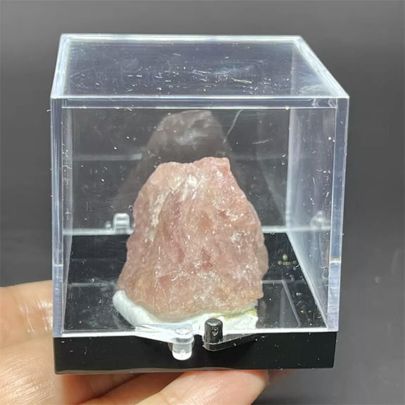 MATROOY Raw Rough Natural Strawberry crystal Rocks Chunks Crystal Reiki Specimen+Box 1PC
