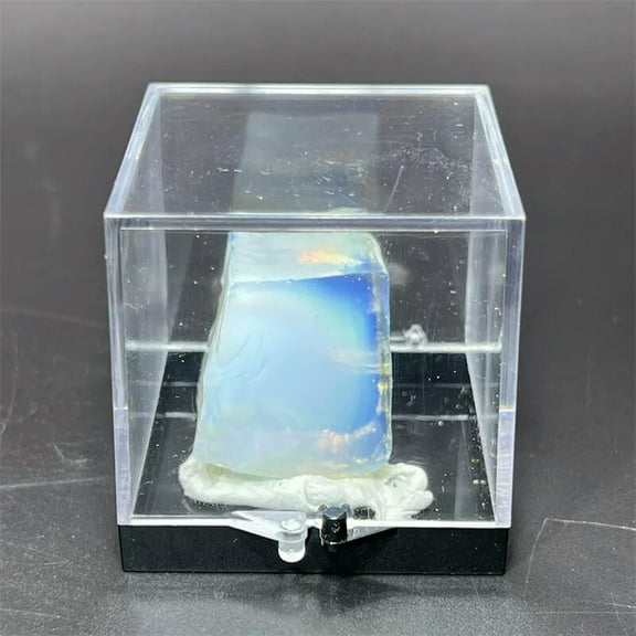 MATROOY Raw Rough Opalite Rocks Crystal Mineral Chunks Specimens Home Healing+Box 1PC