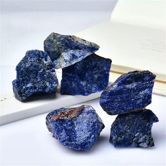 MATROOY Raw Rough Sodalite Blue Stone Rocks Chunks Crystal Chakra Mineral Specimens 1PC