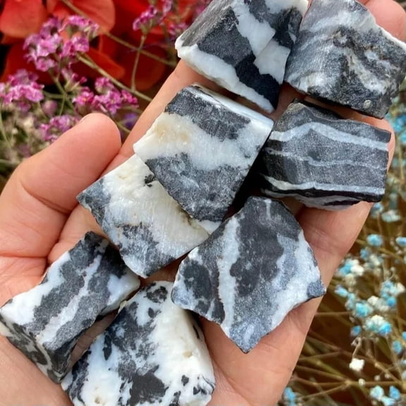 MATROOY Raw Rough Zebra Jasper Large Chunks Healing Reiki Crystal Mineral Rock Decor 1PC