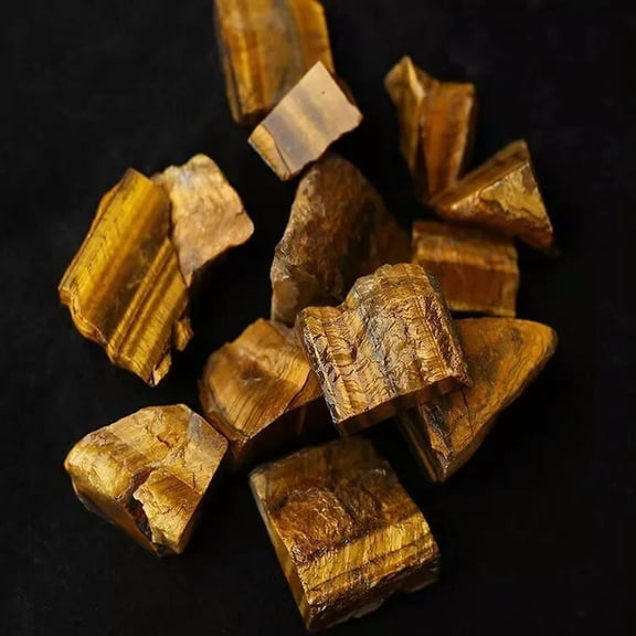 MATROOY Raw Tiger Eye Rough Stone Rocks Crystal Mineral Specimens Collection Healing 1PC