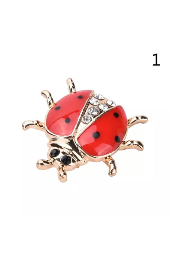 Red Ladybug Animal Enamel Design Brooch Pin Fashion Jewelry for Women _yi-1