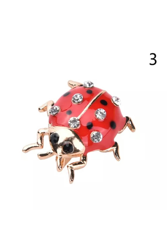 Red Ladybug Animal Enamel Design Brooch Pin Fashion Jewelry for Women _yi-3