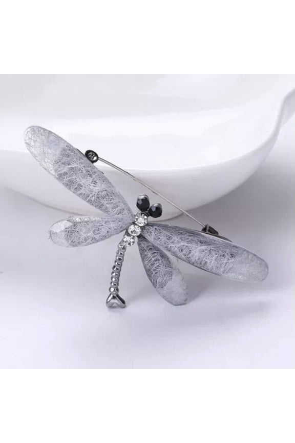 Resin Brooches Dragonfly For Women Unisex Multi-color Metal Pin-A5