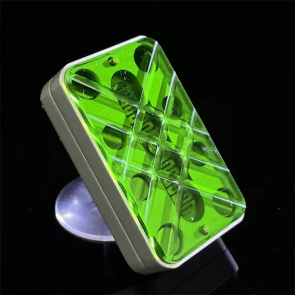 MATROOY Resound 3 Click Magnetic Haptic Slider EDC Fidget Clicker Fidget Toys ADHD Tool-Silver Frame Green