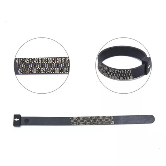 MATROOY Ring Sizer US/Europe/UK Tape Ruler Measuring Finger Jewelry Measure Gauge Top`SE-Europe