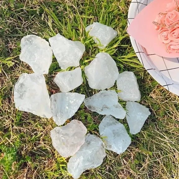 MATROOY Rough Raw Clear Quartz Chunks Mineral Rocks Healing Crystal for DIY 1PCS