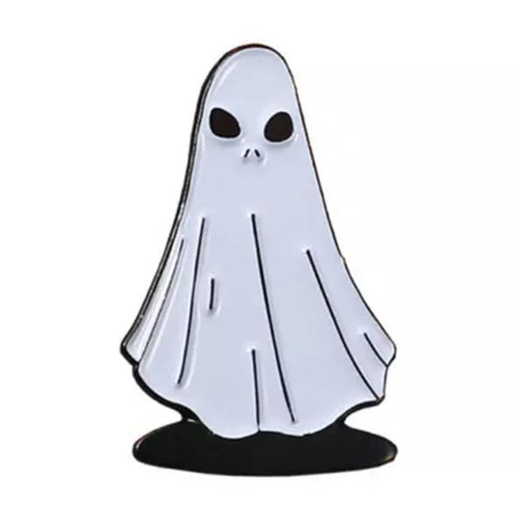 MATROOY Süß Halloween Kürbis Brosche Boo Geist Emaille Revers Kragen Pinnen Abzeichen !-Alien-Geist3