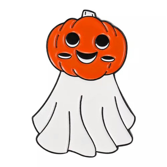 MATROOY Süß Halloween Kürbis Brosche Boo Geist Emaille Revers Kragen Pinnen Abzeichen !-Kürbisgeist10