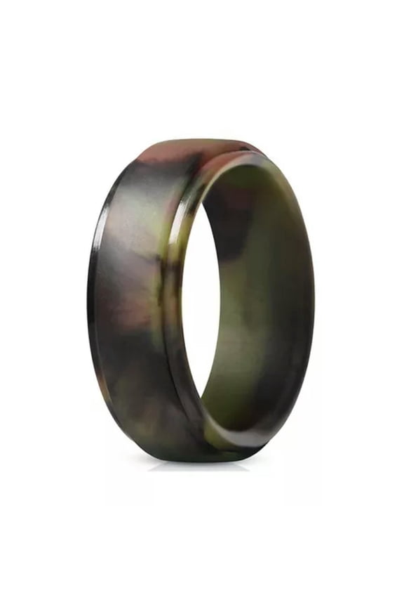 Silicone Ring Men&Women Ring Finger Ring Hypoallergenic Rubber Bands Outdoor --green-7