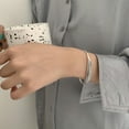 thumbnail image 1 of MATROOY Silver Cuff Bangle Vintage Bracelet Retro Lotus Thin 925 Sterling Women Jewelry-SL0325-, 1 of 8