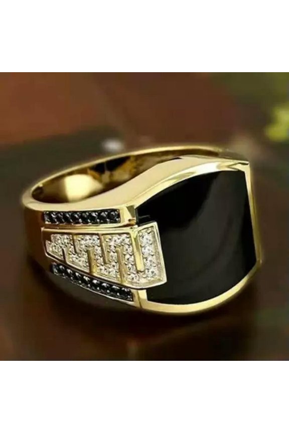 Silvery Golden Rings for Steam Punk Men Women Wedding Party Gothic Jewelry-16#-8