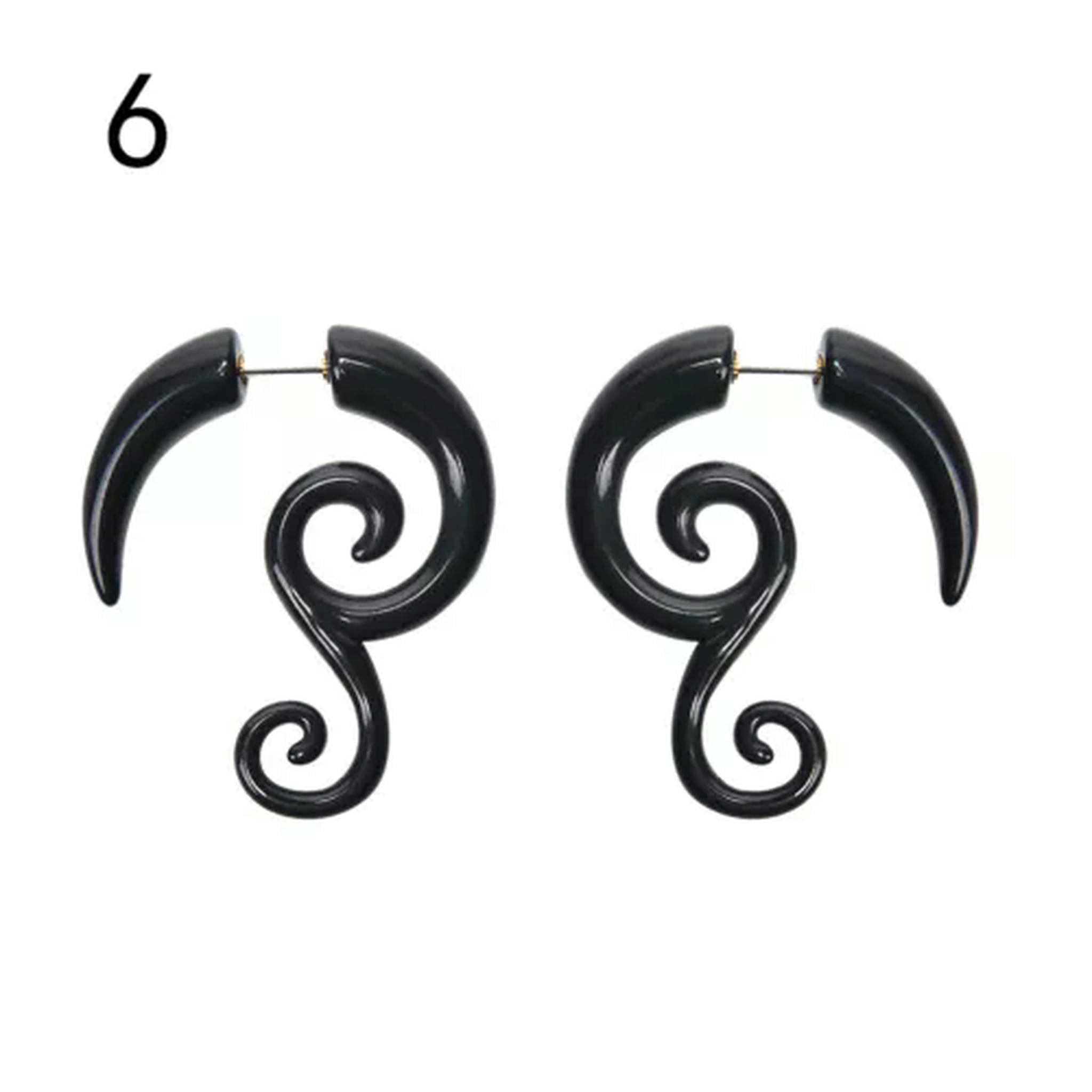 Fake Ear Stretcher Spiral in Wood - Arka Fake Ear Stretcher Spiral in Wood - Arka