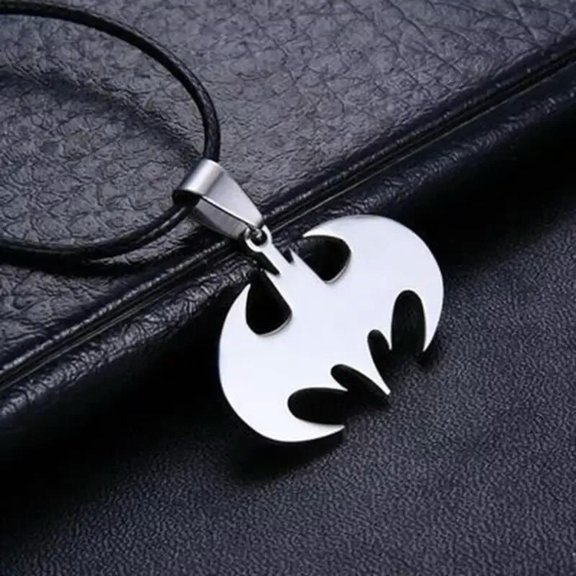 MATROOY Stainless Steel Bat Charm Titanium Pendant Necklace