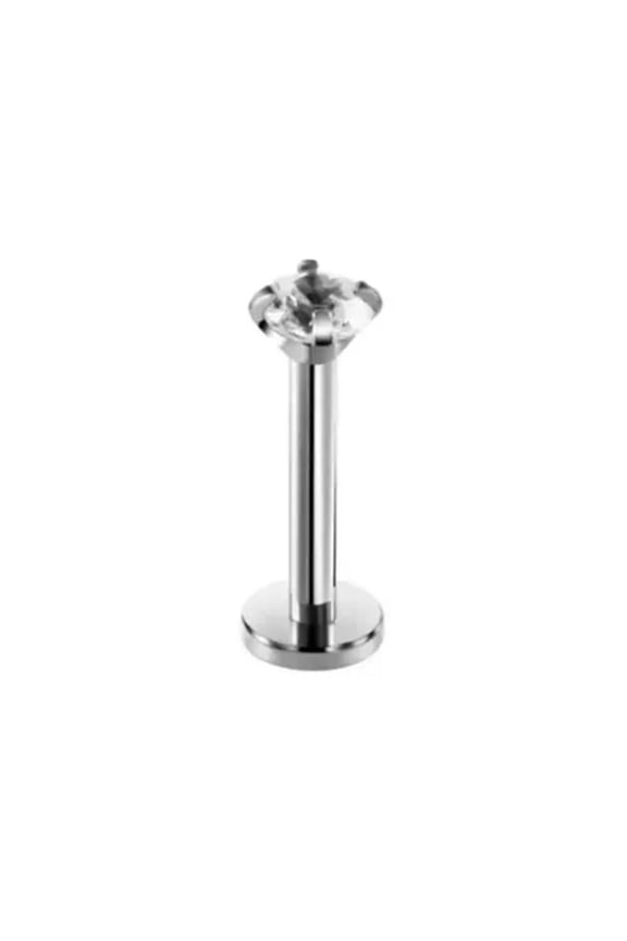 Surgical Steel Stud Labret Bars Tragus Helix Monroe Piercing Lip Ear Ring Unisex-silver-10mm