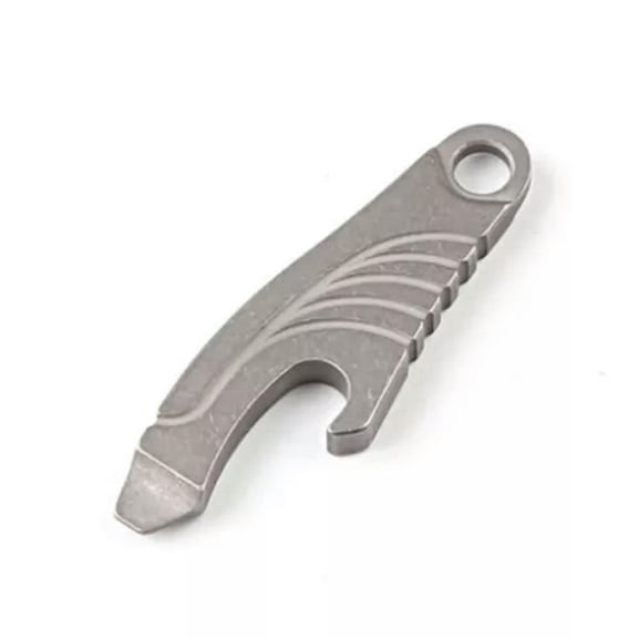 MATROOY TC4 Solid Titanium Alloy Multi Tools Pry Bar Pocket Crowbar Opener Screwdriver-Stone Wash