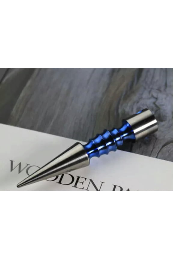 TC4 Titanium Key Chain Necklace Key Chain Pendant Portable EDC Outdoor Mini Tool-Blue
